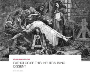 Image from ANM article "Pathologise this: Neutralising Dissent" before passing of Access to Medical Treatments Act
