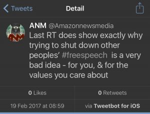 amazonnewsmedia tweets on free speech