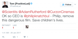 Andy Lewis - private not secret -preventing private hire of cinema
