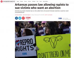 Arkansas law-makers pander to rapists and bully their victims.