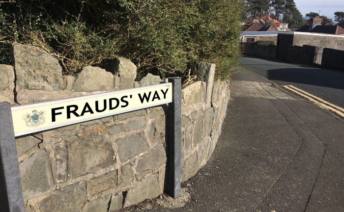 Fake Feminism - Accurate renaming of the street where Jonathan Price stole the home of a disabled woman and three girls. In honour of #Doughtystwomen.